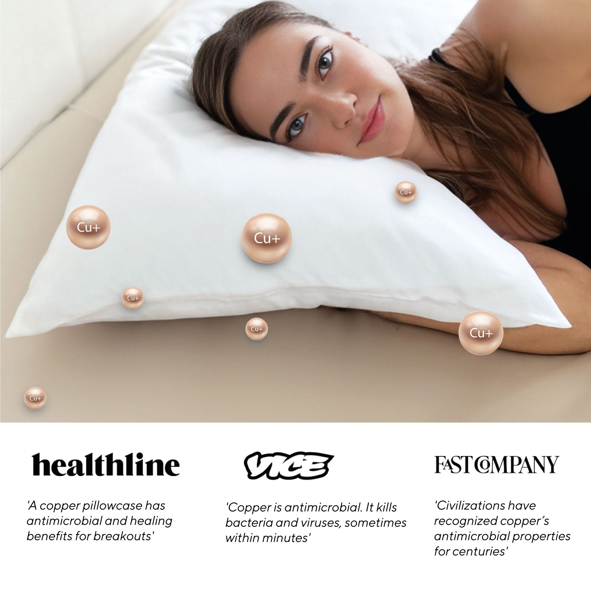 Brightr® Copper Eucalyptus Silk Pillowcase | Anti-Aging, Anti-Acne, Cooling