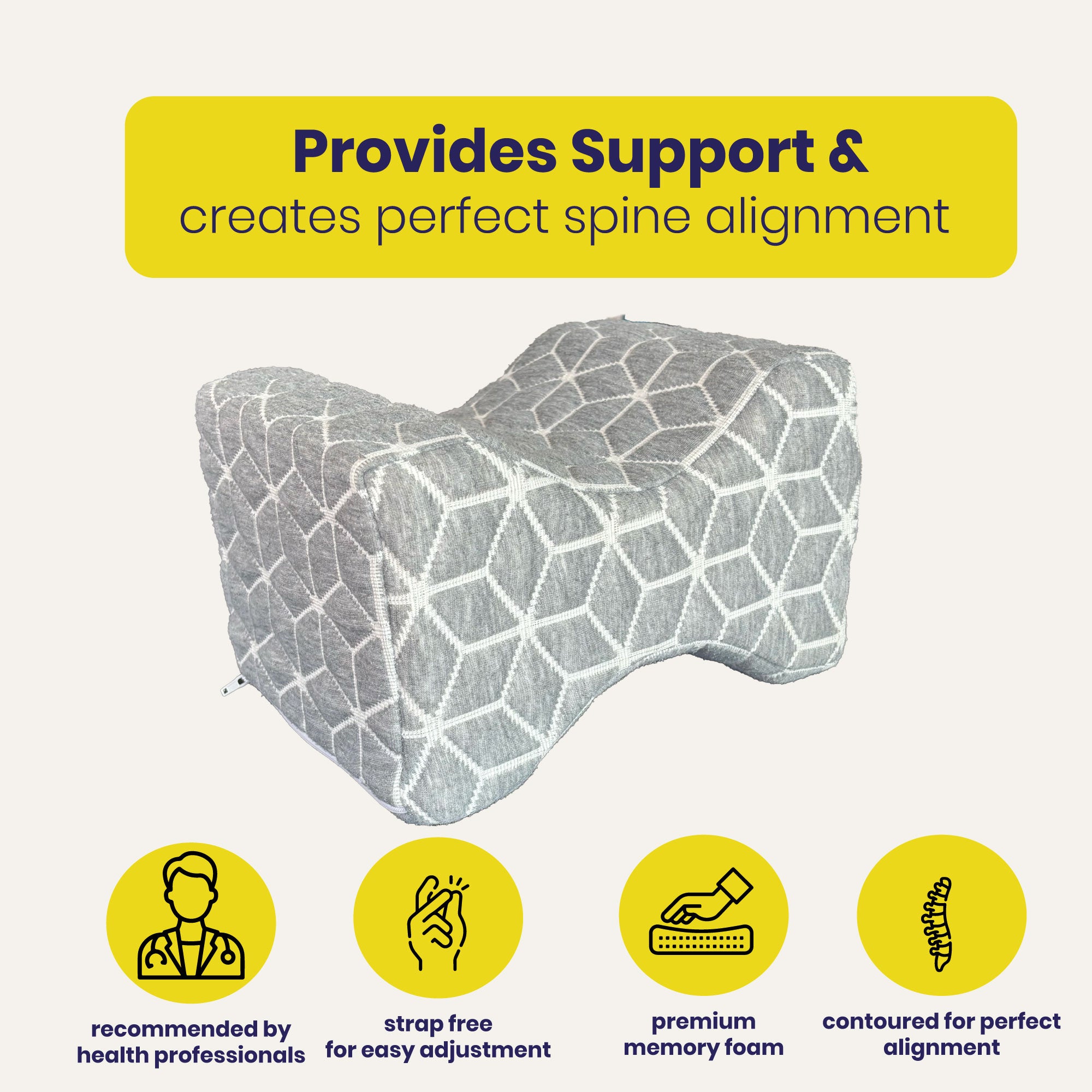 Brightr Knee Pillow for Hip & Back Pains