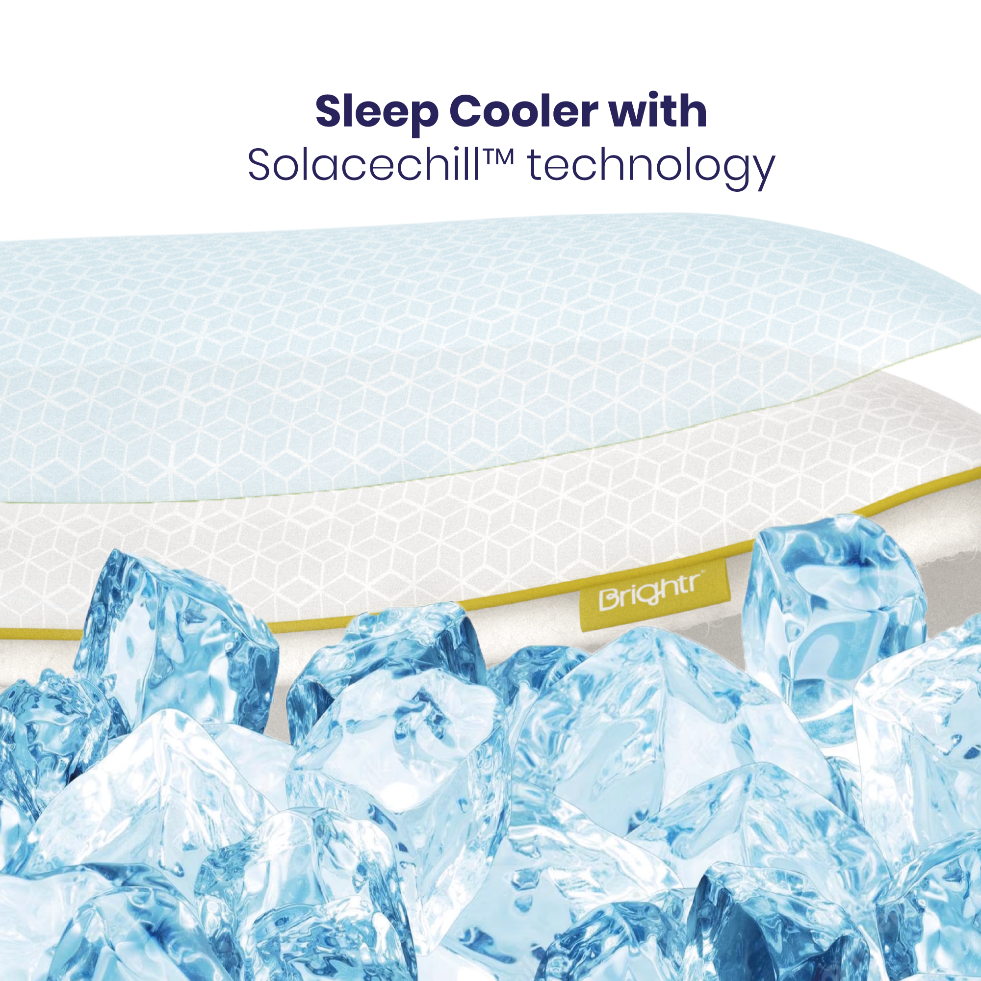 Adjustable Memory Foam Hybrid Pillow by Brightr® Stella - Customizable Comfort